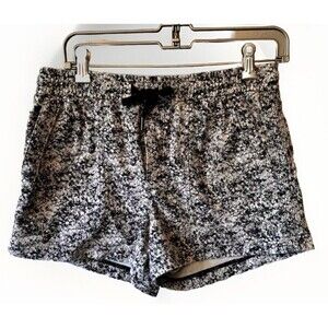 ATHLETA Women's‎ Printed Baja Shorts Size S Black White Athleisure